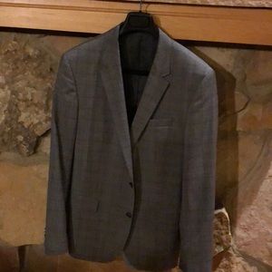 Hugo Boss Suit. Flat front pants